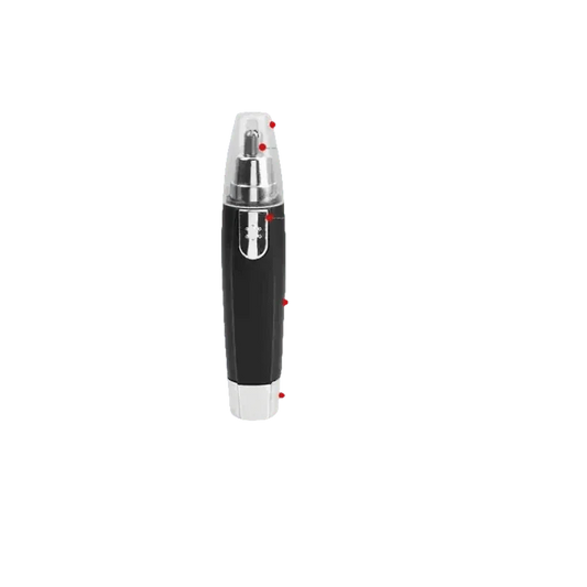 Black and Silver Nose Hair Trimmer Electric Ear Neck Trimmer - GiFTiFY