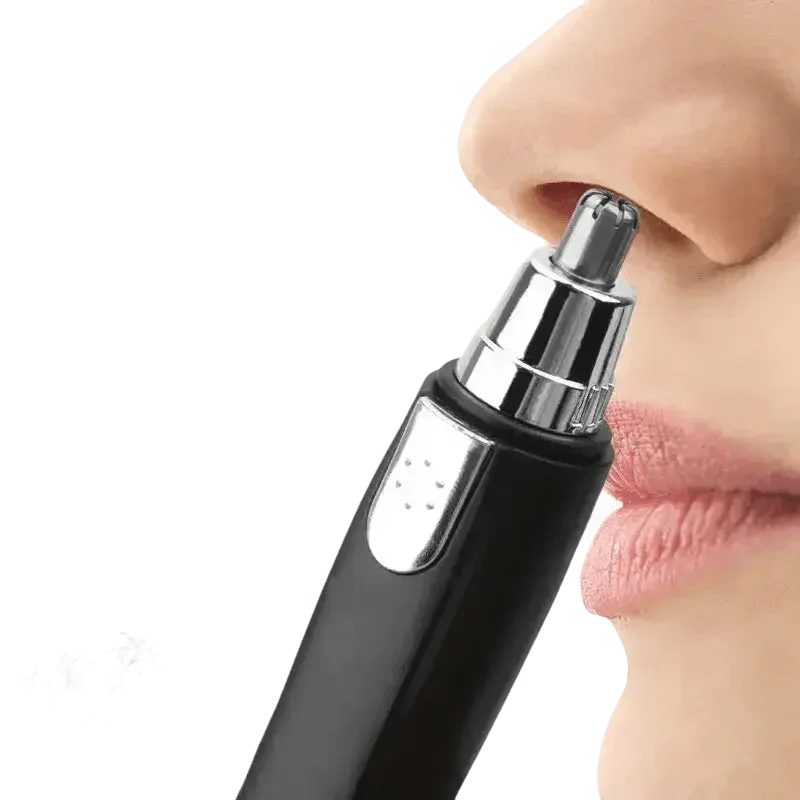 Black and Silver Nose Hair Trimmer Electric Ear Neck Trimmer - GiFTiFY
