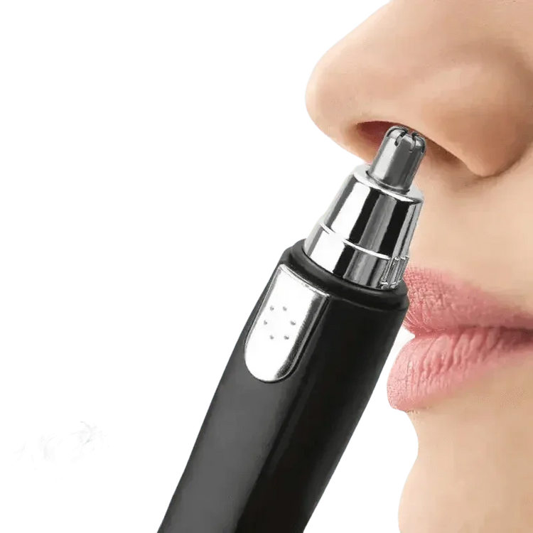 Black and Silver Nose Hair Trimmer Electric Ear Neck Trimmer - GiFTiFY
