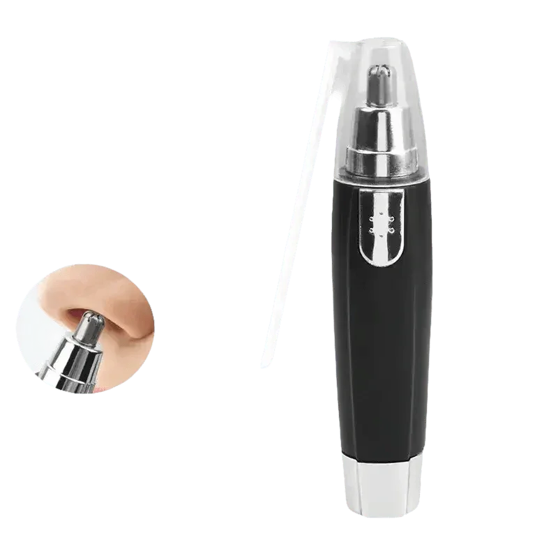 Black and Silver Nose Hair Trimmer Electric Ear Neck Trimmer - GiFTiFY