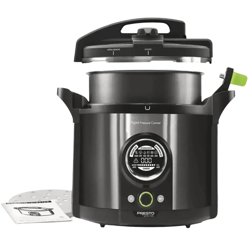 Black and Silver Electric Pressure Canner - GiFTiFY