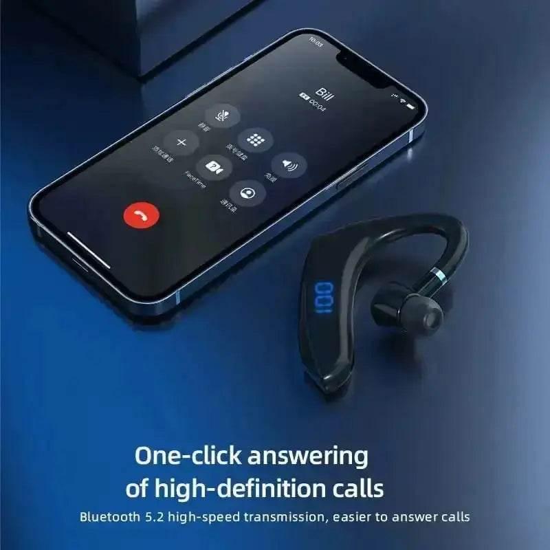 Black Bluetooth Earpiece In-Ear Long Battery Life Bluetooth Wireless Headset - GiFTiFY
