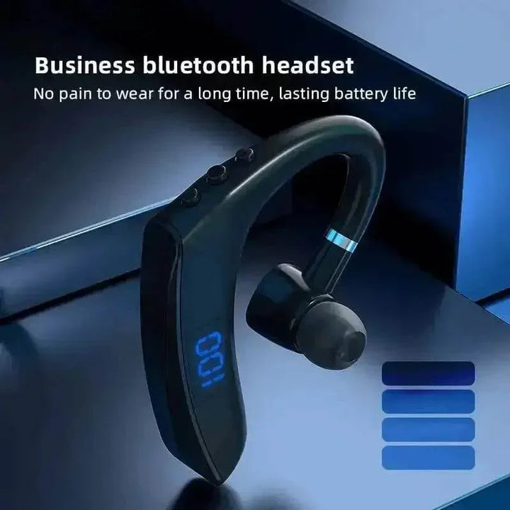 Black Bluetooth Earpiece In-Ear Long Battery Life Bluetooth Wireless Headset - GiFTiFY