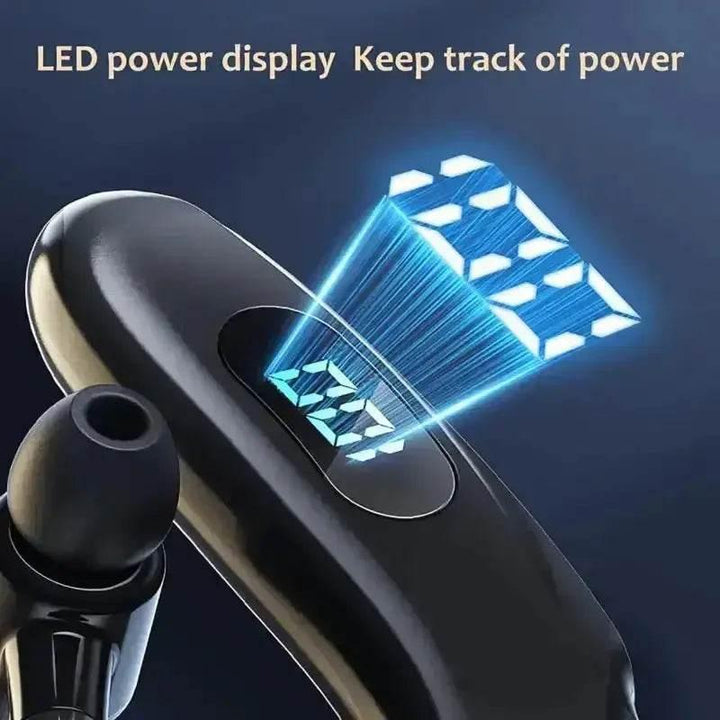 Black Bluetooth Earpiece In-Ear Long Battery Life Bluetooth Wireless Headset - GiFTiFY