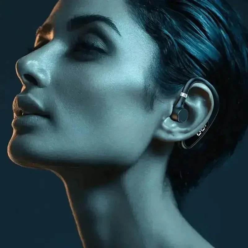 Black Bluetooth Earpiece In-Ear Long Battery Life Bluetooth Wireless Headset - GiFTiFY