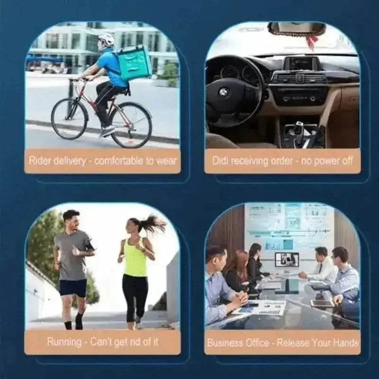 Black Bluetooth Earpiece In-Ear Long Battery Life Bluetooth Wireless Headset - GiFTiFY