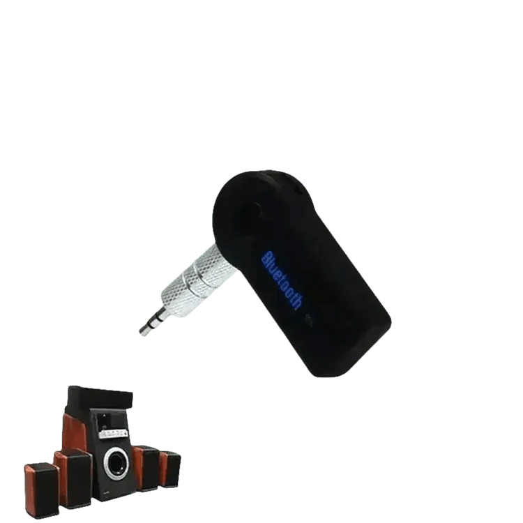 Black Bluetooth Receiver Aux A2DP Headphone Adapter - GiFTiFY