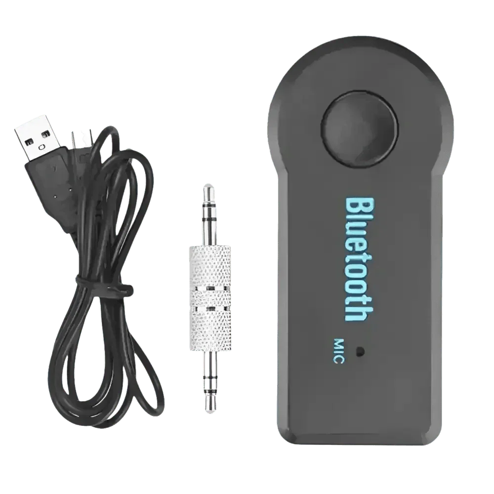 Black Bluetooth Receiver Aux A2DP Headphone Adapter - GiFTiFY