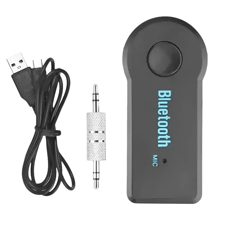 Black Bluetooth Receiver Aux A2DP Headphone Adapter - GiFTiFY