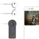 Black Bluetooth Receiver Aux A2DP Headphone Adapter - GiFTiFY