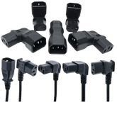 Black C13 C14 Power Angle Extension Cable - GiFTiFY