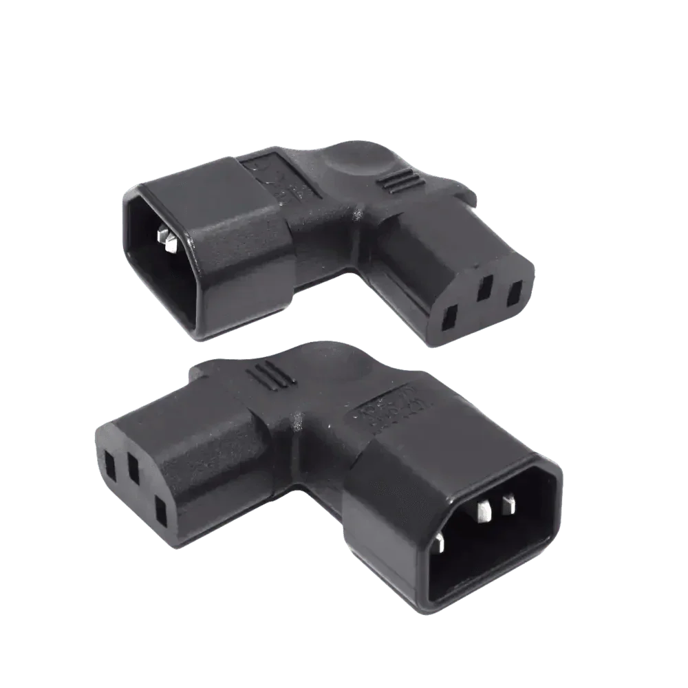 Black C13 C14 Power Angle Extension Cable - GiFTiFY