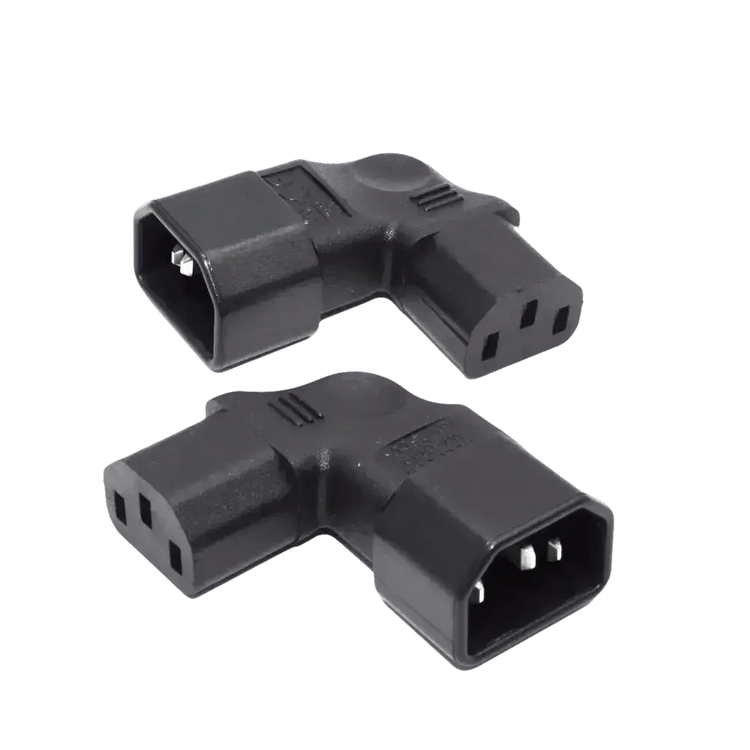 Black C13 C14 Power Angle Extension Cable - GiFTiFY