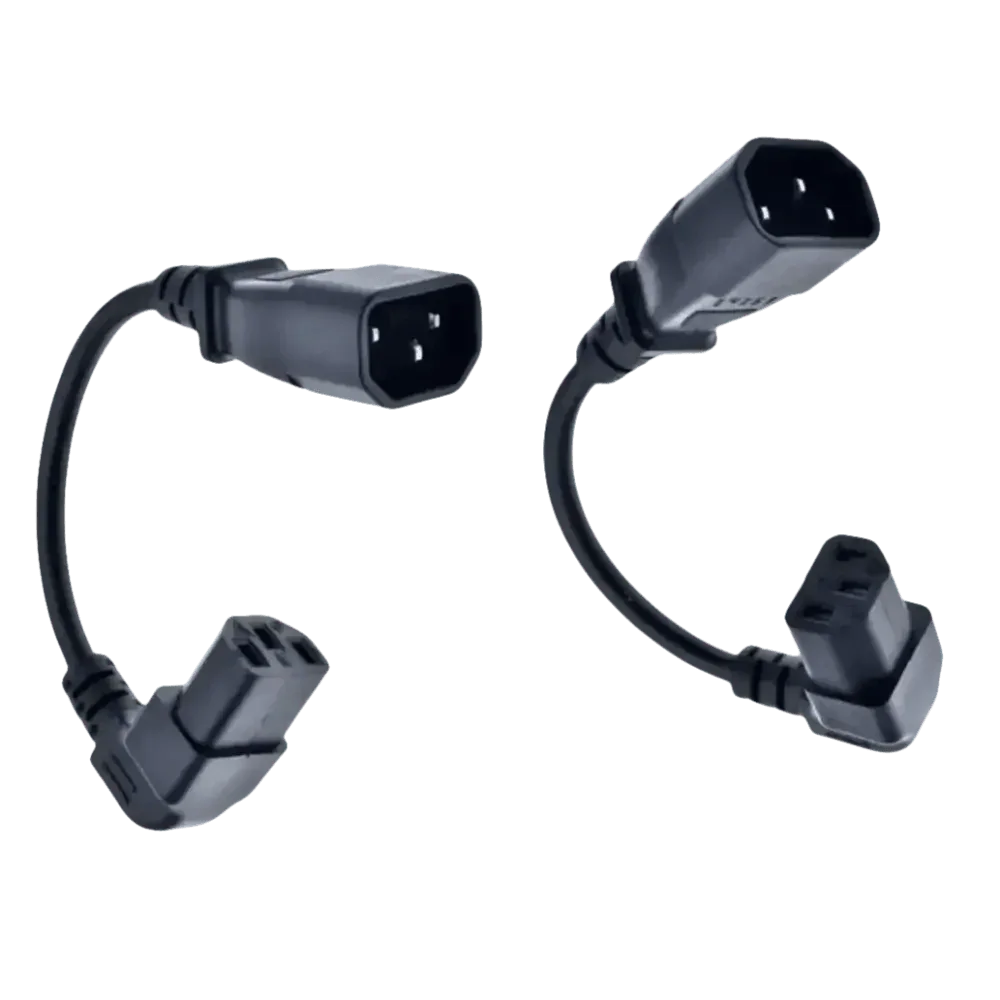 Black C13 C14 Power Angle Extension Cable - GiFTiFY
