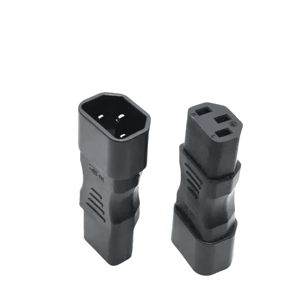 Black C13 C14 Power Angle Extension Cable - GiFTiFY