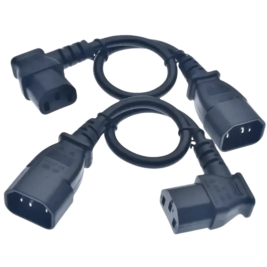 Black C13 C14 Power Angle Extension Cable - GiFTiFY