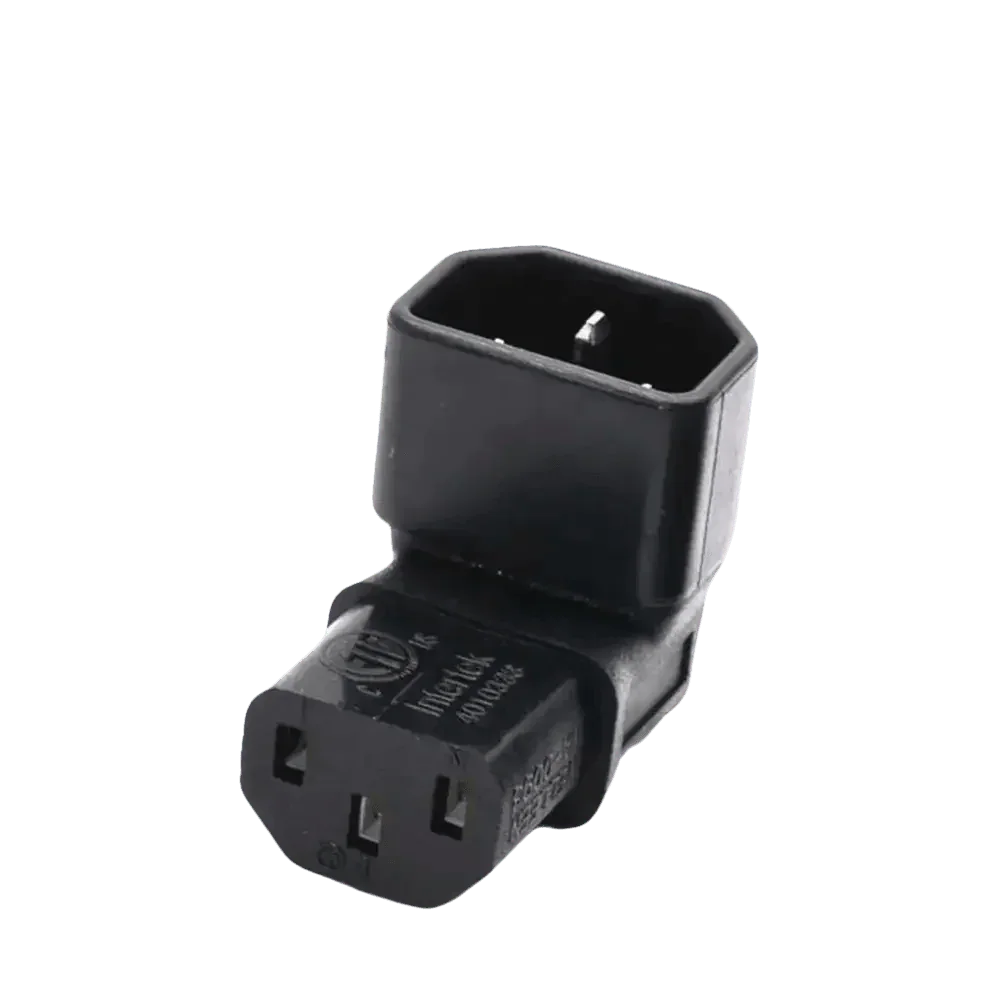 Black C13 C14 Power Angle Extension Cable - GiFTiFY