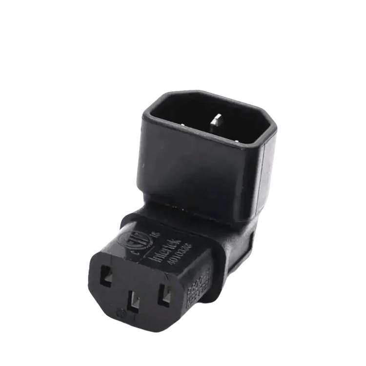 Black C13 C14 Power Angle Extension Cable - GiFTiFY