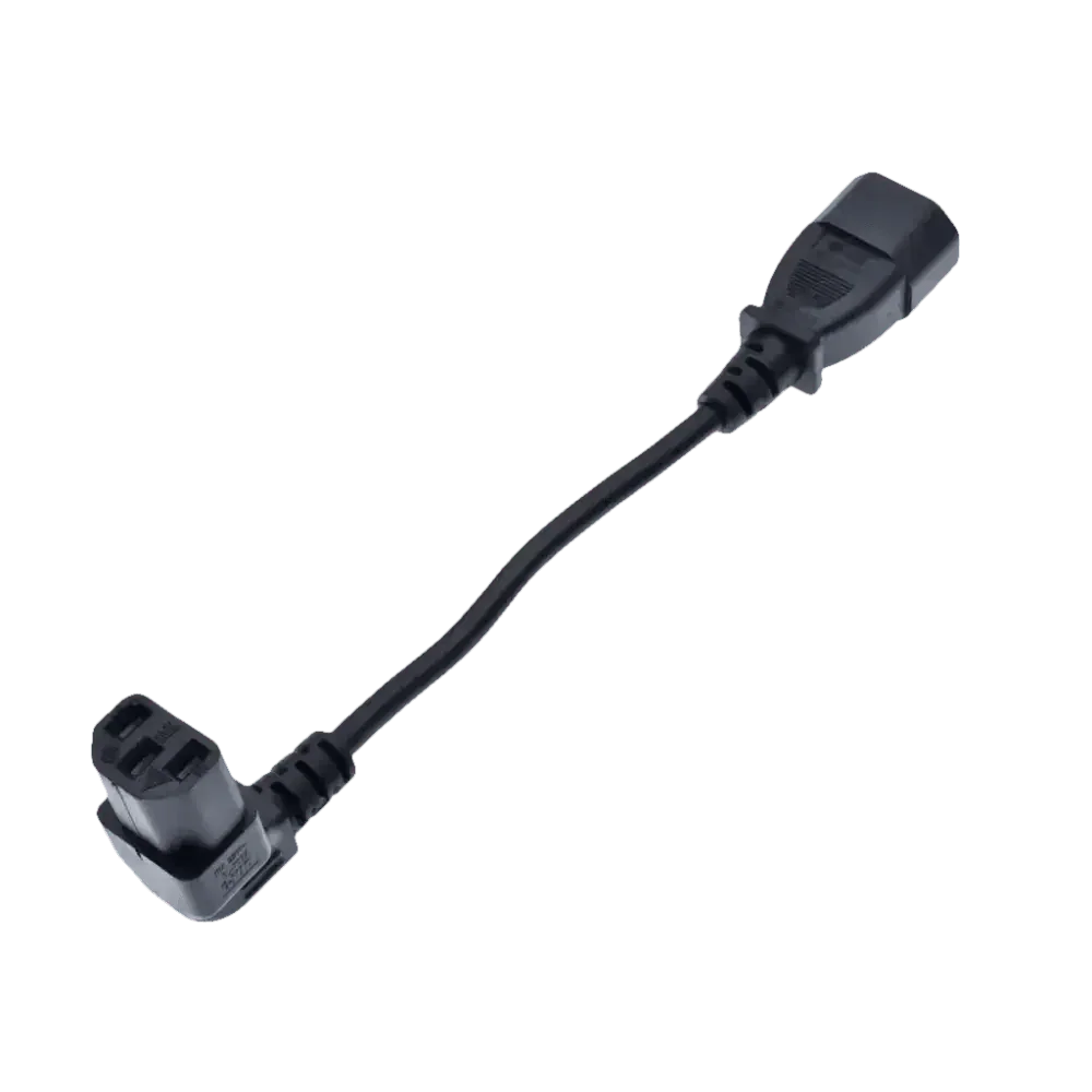 Black C13 C14 Power Angle Extension Cable - GiFTiFY