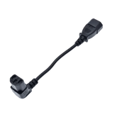 Black C13 C14 Power Angle Extension Cable - GiFTiFY