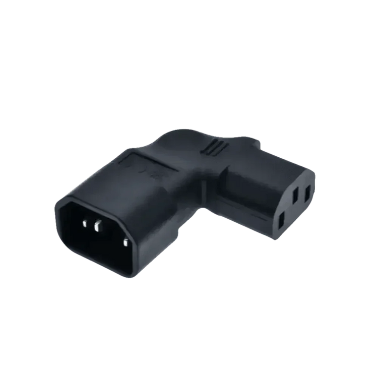 Black C13 C14 Power Angle Extension Cable - GiFTiFY