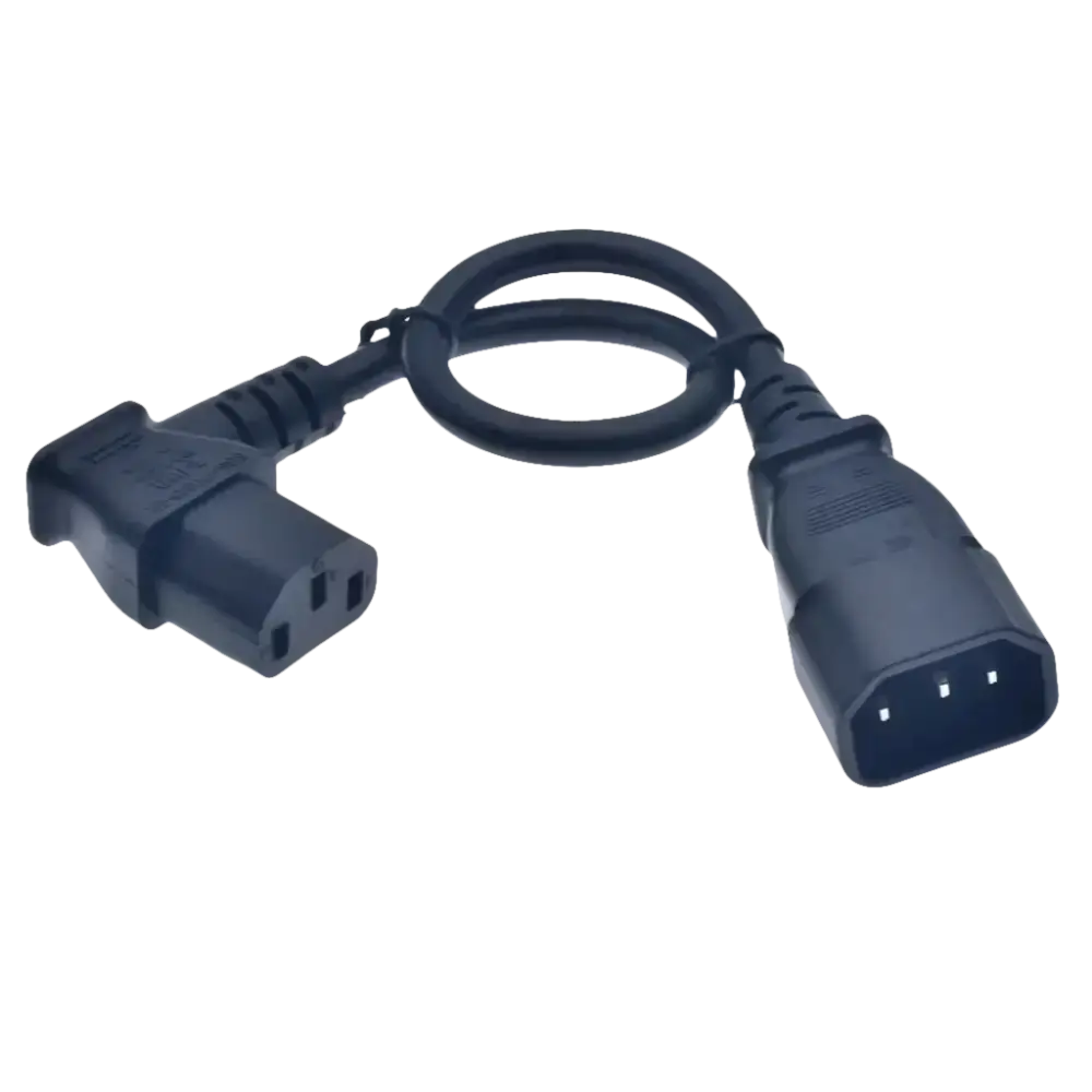 Black IEC C14 to C13 power cord.