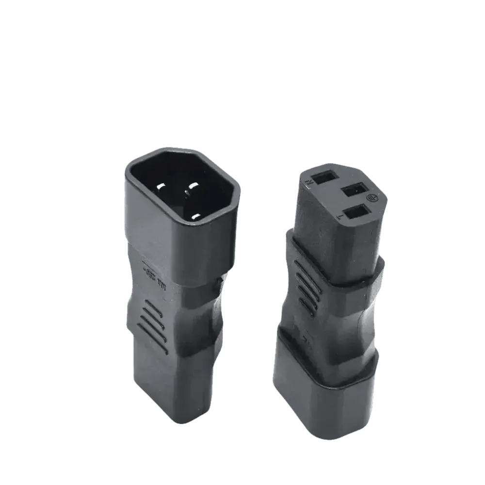 Black C13 C14 Power Angle Extension Cable - GiFTiFY