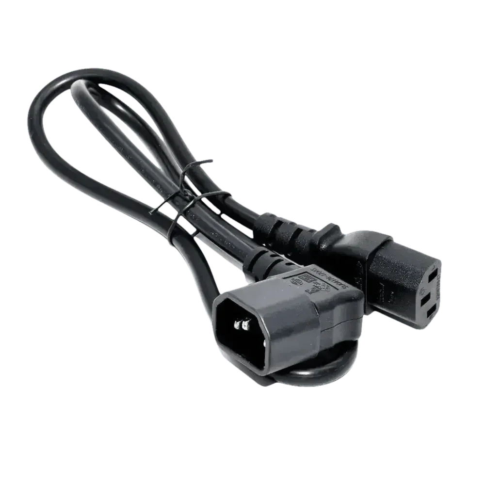 Black C13 C14 Power Angle Extension Cable - GiFTiFY