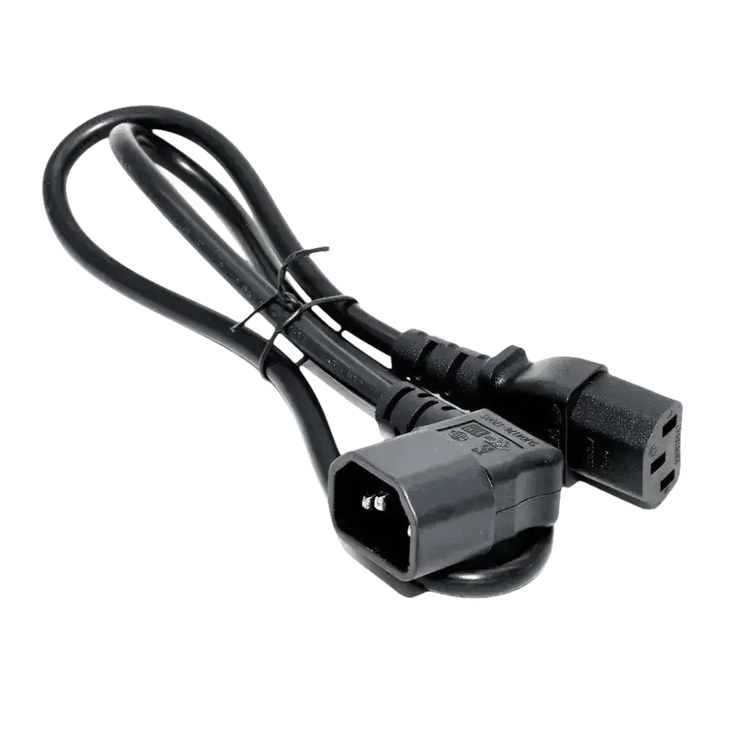 Black C13 C14 Power Angle Extension Cable - GiFTiFY