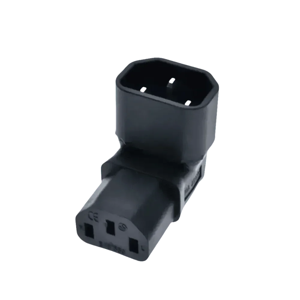 Black C13 C14 Power Angle Extension Cable - GiFTiFY