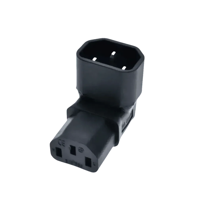 Black C13 C14 Power Angle Extension Cable - GiFTiFY