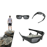Black Camcorder Glasses Camera with Headphones. HD 1080P Mini Camcorder Glasses - GiFTiFY