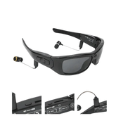 Black Camcorder Glasses Camera with Headphones. HD 1080P Mini Camcorder Glasses - GiFTiFY