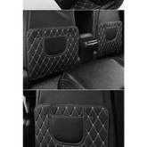Black Car Seat Protector Pad with Red Stitching - GiFTiFY