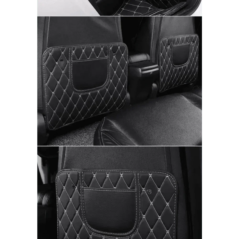 Black Car Seat Protector Pad with Red Stitching Car seat cover by DSERS