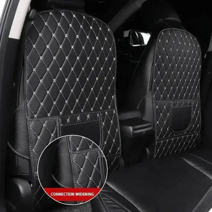 Black Car Seat Protector Pad with Red Stitching - GiFTiFY