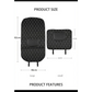 Black Car Seat Protector Pad with Red Stitching - GiFTiFY