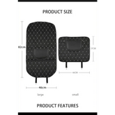 Black Car Seat Protector Pad with Red Stitching - GiFTiFY