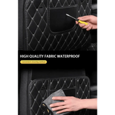 Black Car Seat Protector Pad with Red Stitching - GiFTiFY