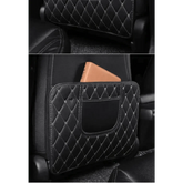Black Car Seat Protector Pad with Red Stitching - GiFTiFY