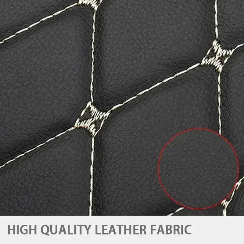 Black Car Seat Protector Pad with Red Stitching - GiFTiFY