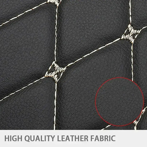 Black Car Seat Protector Pad with Red Stitching - GiFiFY
