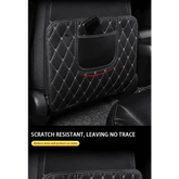 Black Car Seat Protector Pad with Red Stitching - GiFTiFY