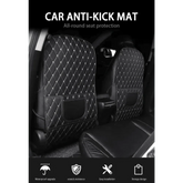 Black Car Seat Protector Pad with Red Stitching - GiFTiFY