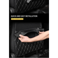 Black Car Seat Protector Pad with Red Stitching - GiFTiFY