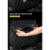 Black Car Seat Protector Pad with Red Stitching - GiFTiFY