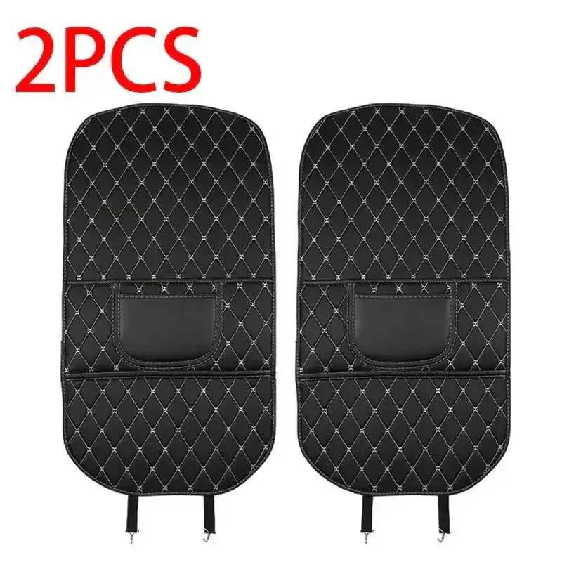 Black Car Seat Protector Pad with Red Stitching - GiFTiFY