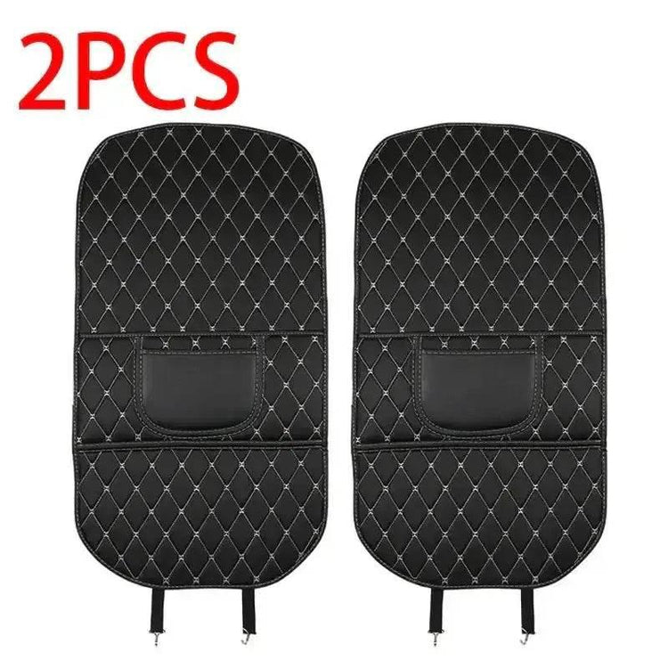 Black Car Seat Protector Pad with Red Stitching - GiFTiFY