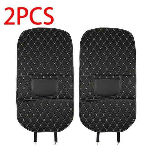 Black Car Seat Protector Pad with Red Stitching - GiFiFY