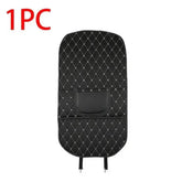 Black Car Seat Protector Pad with Red Stitching - GiFTiFY